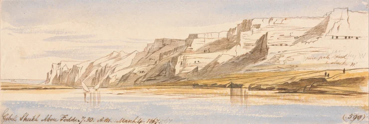 Gebel Sheikh Abu Fodde, 7:30 Uhr, 4. März 1867